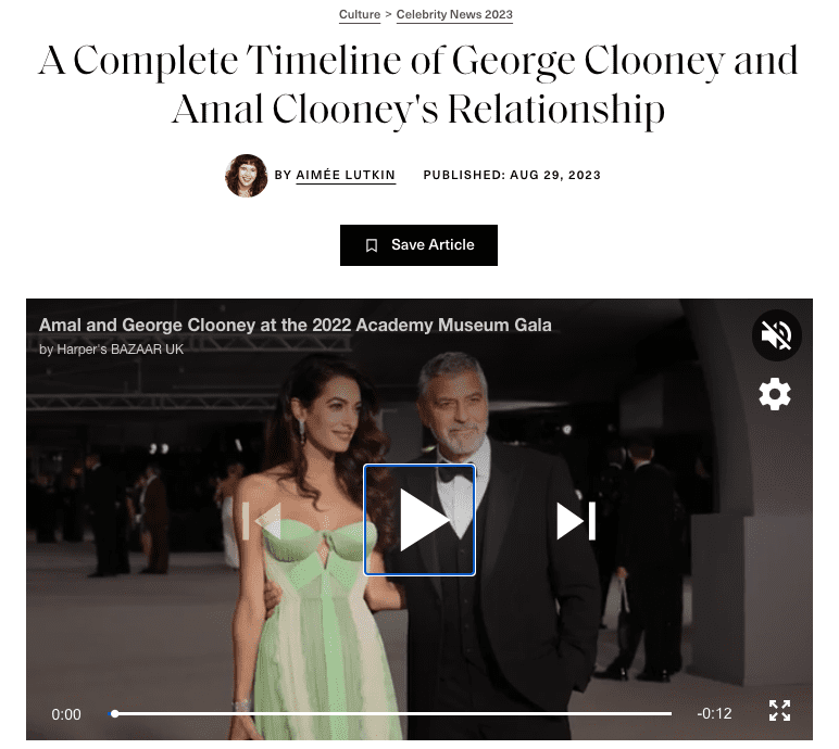 A Complete Timeline of George Clooney and Amal Clooney’s Relationship
