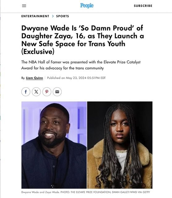 Dwyane Wade Is ‘So Damn Proud’ of Daughter Zaya, 16, as They Launch a New Safe Space for Trans Youth (Exclusive)